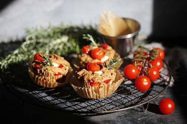 Mediterrane Rosmarin-Paprika-Muffins - Wellcuisine