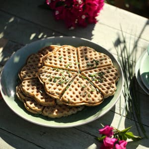 Herzhafte Waffeln