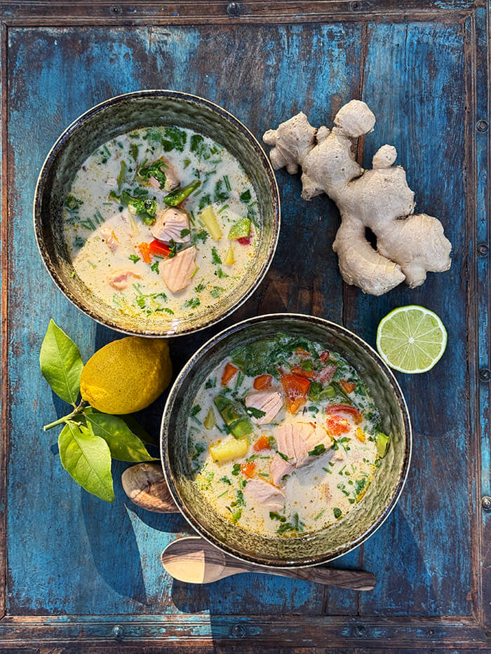 Entzündungshemmende Fischsuppe